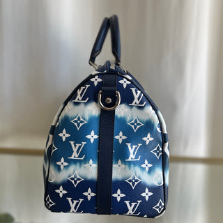 LOUIS VUITTON Blue Leather Speedy 30 Escale Bandoulière  M45146 MB1210