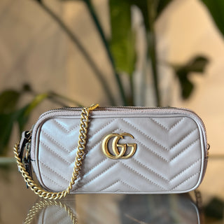 GUCCI GG Marmont Triple Zip Crossbody Camera Bag