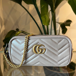 GUCCI GG Marmont Triple Zip Crossbody Camera Bag