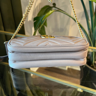 GUCCI GG Marmont Triple Zip Crossbody Camera Bag