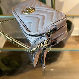 GUCCI GG Marmont Triple Zip Crossbody Camera Bag