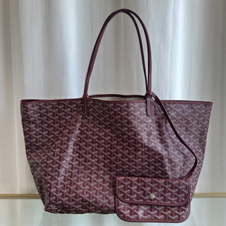 GOYARD Red Coated Canvas Saint Louis GM Tote