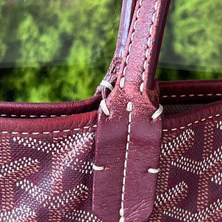 GOYARD Red Coated Canvas Saint Louis GM Tote