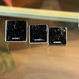 HERMES Medor Palladium Scarf Ring Set