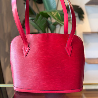 LOUIS VUITTON Red Epi Lussac