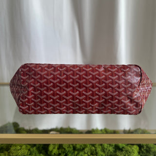 GOYARD Red Coated Canvas Saint Louis PM Tote