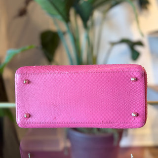 DIOR Lady Dior Pink Snakeskin