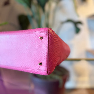 DIOR Lady Dior Pink Snakeskin