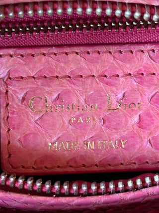 DIOR Lady Dior Pink Snakeskin