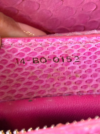 DIOR Lady Dior Pink Snakeskin