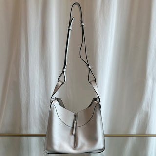 LOEWE White Leather Hammock 2 Way Shoulder Bag