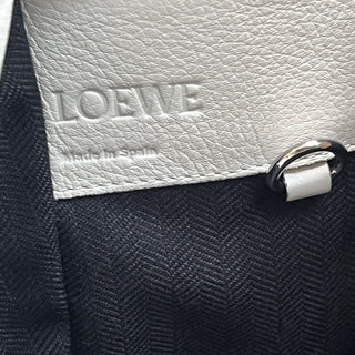 LOEWE White Leather Hammock 2 Way Shoulder Bag