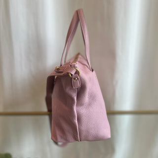 FERRAGAMO Pink Gancini Leather Shoulder Bag