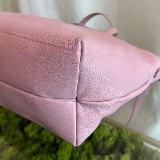 FERRAGAMO Pink Gancini Leather Shoulder Bag