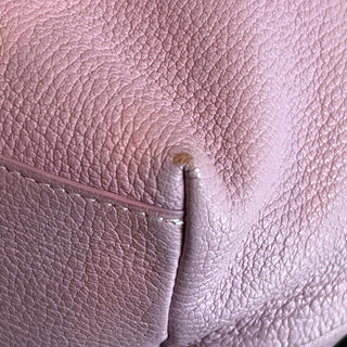 FERRAGAMO Pink Gancini Leather Shoulder Bag