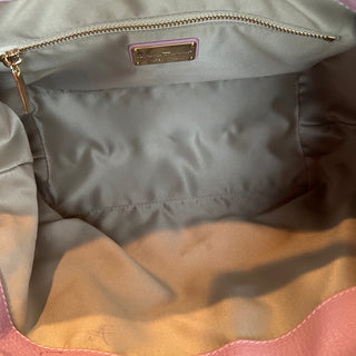 FERRAGAMO Pink Gancini Leather Shoulder Bag