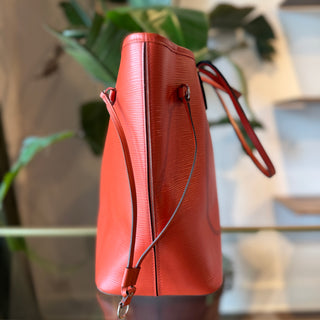 LOUIS VUITTON Neverfull MM Orange Epi Leather Tote