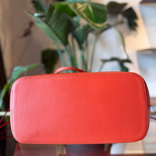 LOUIS VUITTON Neverfull MM Orange Epi Leather Tote