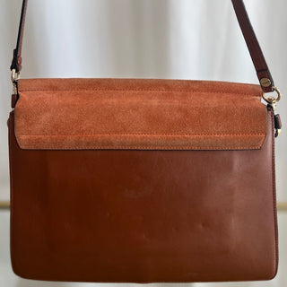 CHLOE Brown Leather/Suede Faye Shoulder Bag