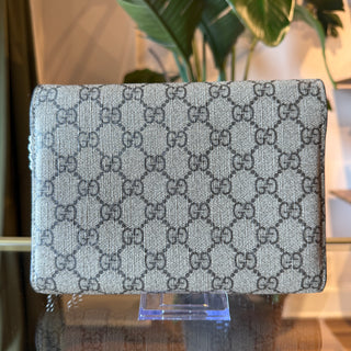 GUCCI Dionysus GG Supreme Canvas Wallet On Chain Crossbody