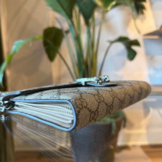 GUCCI Dionysus GG Supreme Canvas Wallet On Chain Crossbody