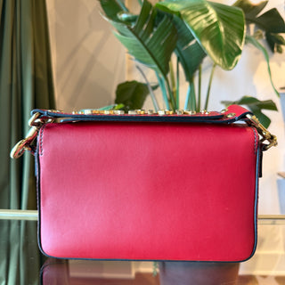 CHRISITAN DIOR J’Adior Red Smooth Leather Shoulder Bag