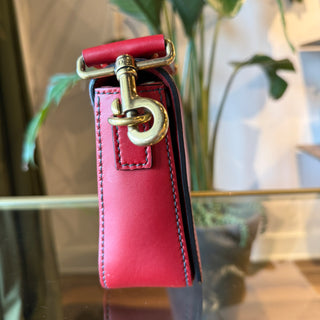 CHRISITAN DIOR J’Adior Red Smooth Leather Shoulder Bag