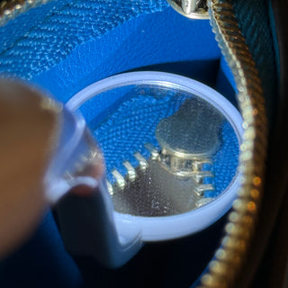 MIU MIU Matelassé Blue Nappa Leather Tote