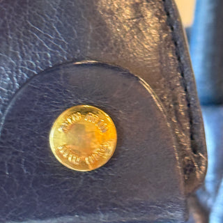 MIU MIU Matelassé Blue Nappa Leather Tote