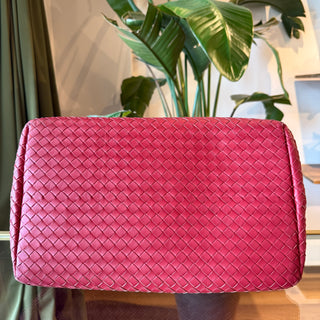 BOTTEGA VENETA Milano Pink Nappa Intrecciato Tote Bag