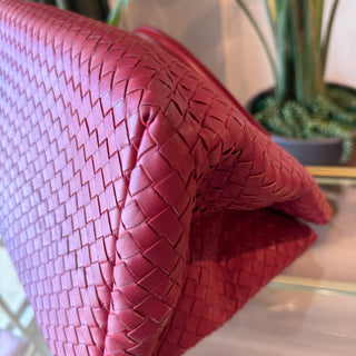 BOTTEGA VENETA Milano Pink Nappa Intrecciato Tote Bag
