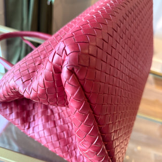 BOTTEGA VENETA Milano Pink Nappa Intrecciato Tote Bag