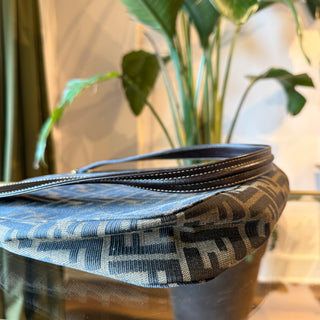 FENDI Medium Zucca Asymmetrical Shoulder Bag