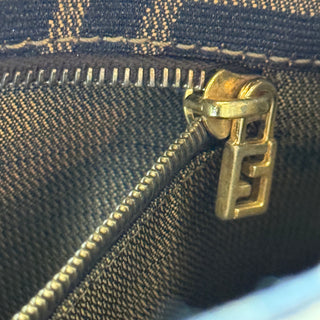 FENDI Medium Zucca Asymmetrical Shoulder Bag