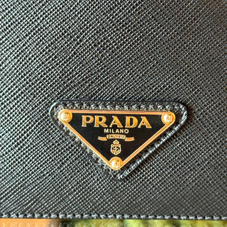 PRADA Black Saffiano Leather Shoulder Bag