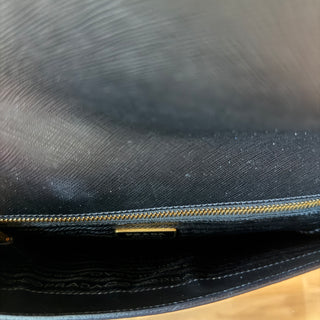 PRADA Black Saffiano Leather Shoulder Bag