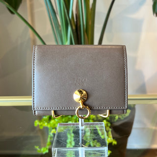 FENDI By The Way Compact Leather Bifold Wallet