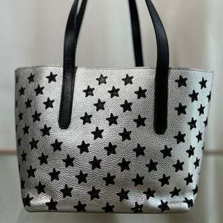 JIMMY CHOO Silver Leather Star Tote bag