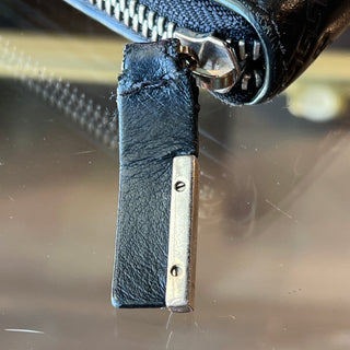 VERSACE Greca Embossed Long Zip Around Wallet