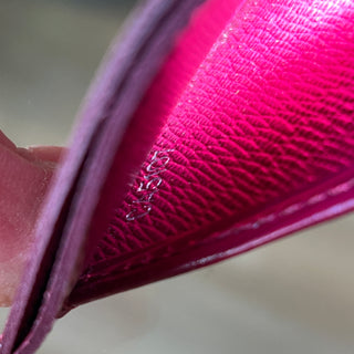 LOUIS VUITTON Red Epi Card Case