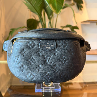 LOUIS VUITTON Black Empreinte Bum Bag