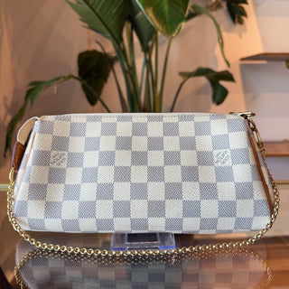 LOUIS VUITTON Damier Azur Eva Pochette