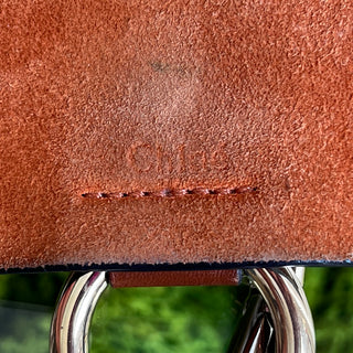 CHLOE Brown Calfskin and Suede Leather Faye Small Crossbody