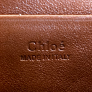 CHLOE Brown Calfskin and Suede Leather Faye Small Crossbody