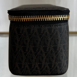 SAINT LAURENT Black/Brown x PVC/Leather Jewelry Box