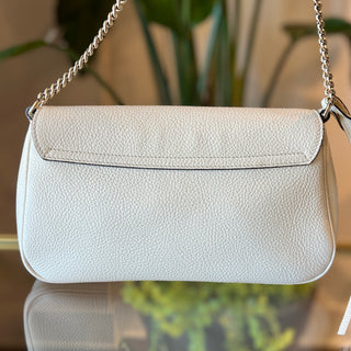 GUCCI Cream Grained Leather Soho Crossbody