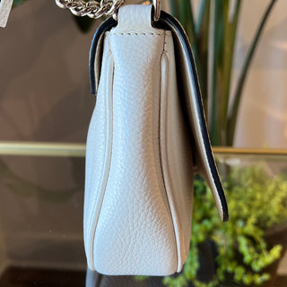 GUCCI Cream Grained Leather Soho Crossbody