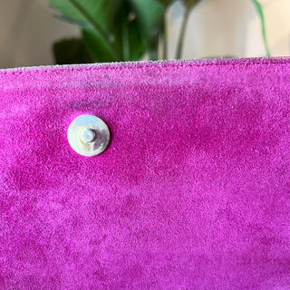 GUCCI Microguccissima Broadway Clutch Patent Pink