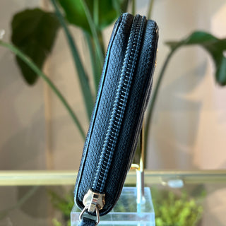 CHANEL Caviar Quilted Boy Long Zip Around Wallet Black