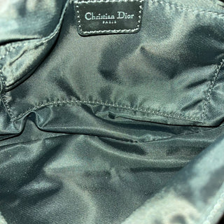 DIOR Vintage Blue Oblique Canvas Pochette Bag